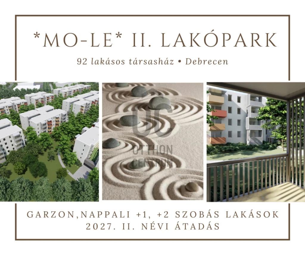 Eladó téglalakás, Debrecen, Homokkert