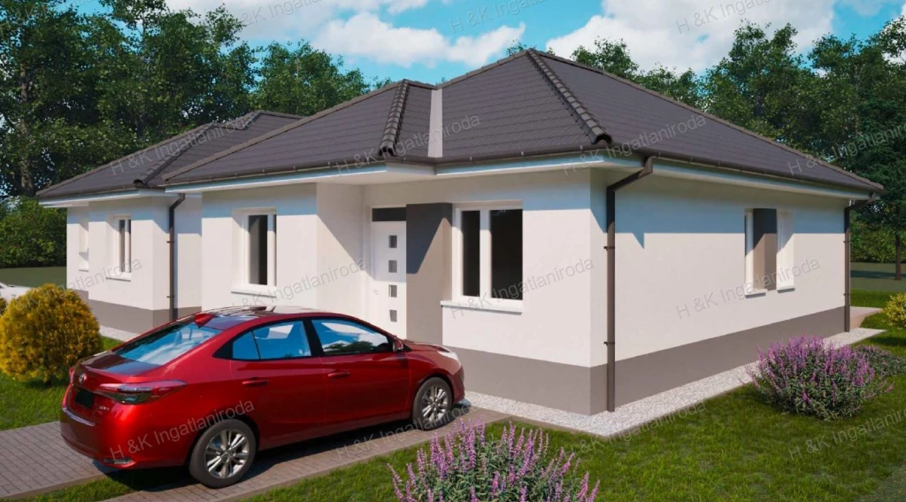 4622/2: Vácrátóton a Szent István lakóparkban épülő ikerház mindkét fele eladó!