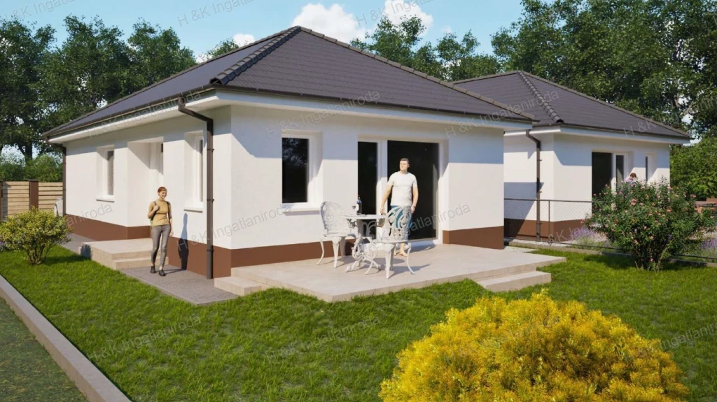 4622/5: Vácrátóton a Szent István lakóparkban épülő ikerház mindkét fele eladó!