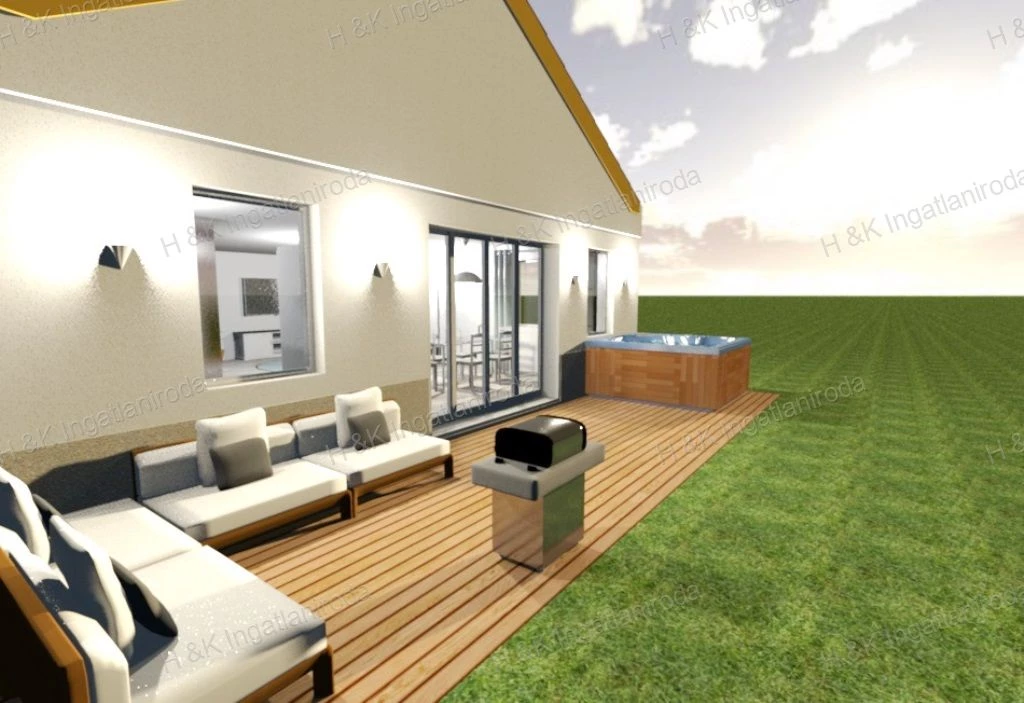 4658: Új építésű, földszintes, dupla-komfortos, családi ház eladó Gödön!