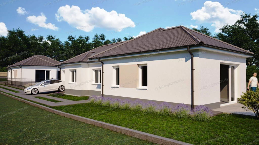 4660: Új építésű, földszintes, dupla-komfortos, családi házak eladók Gödön!