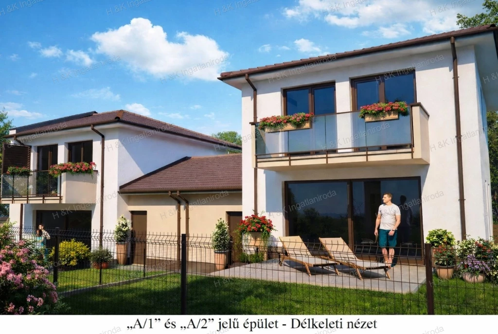 4639/A2: Fót legújabb, panorámás lakóparkjában épülő, ikerházak eladók!!