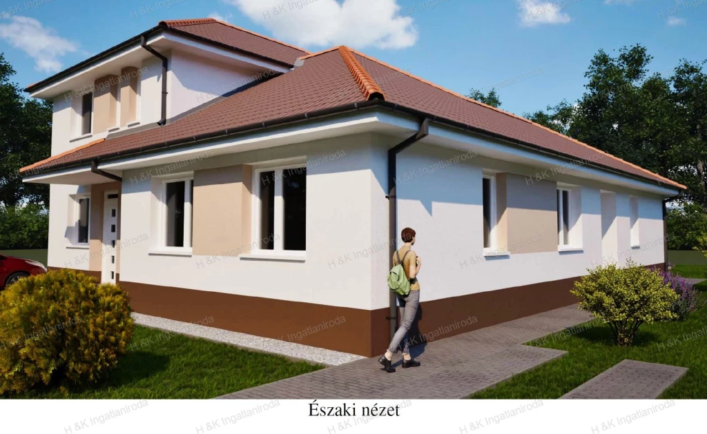 4622/6f: Nappali + 3 szobás, új építésű, földszintes ikerházi lakás Vácrátóton!