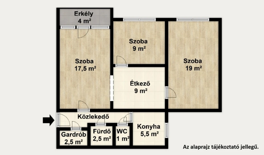 Eladó Lakás, Budapest IV. kerület Rózsa utca 79.800.000 Ft