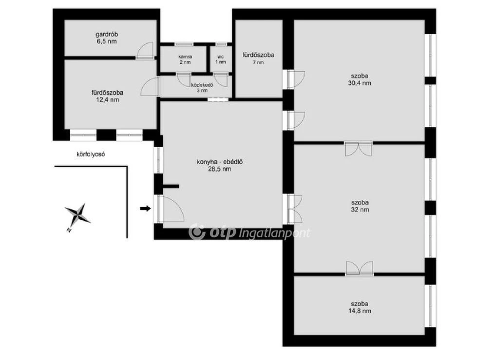 For sale brick flat, Budapest VII. kerület