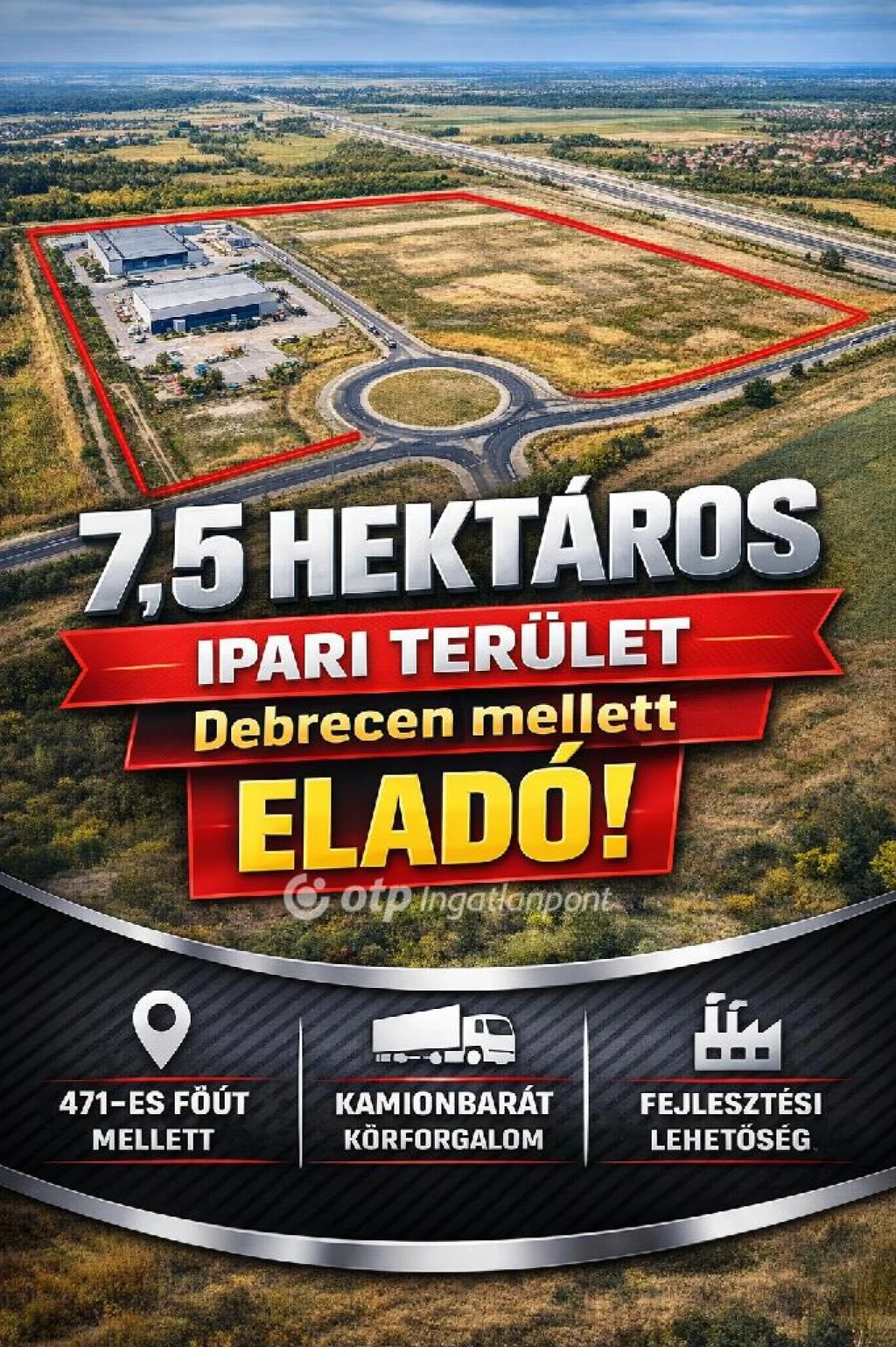 Eladó telephely, Hajdúsámson, Hajdúsámson