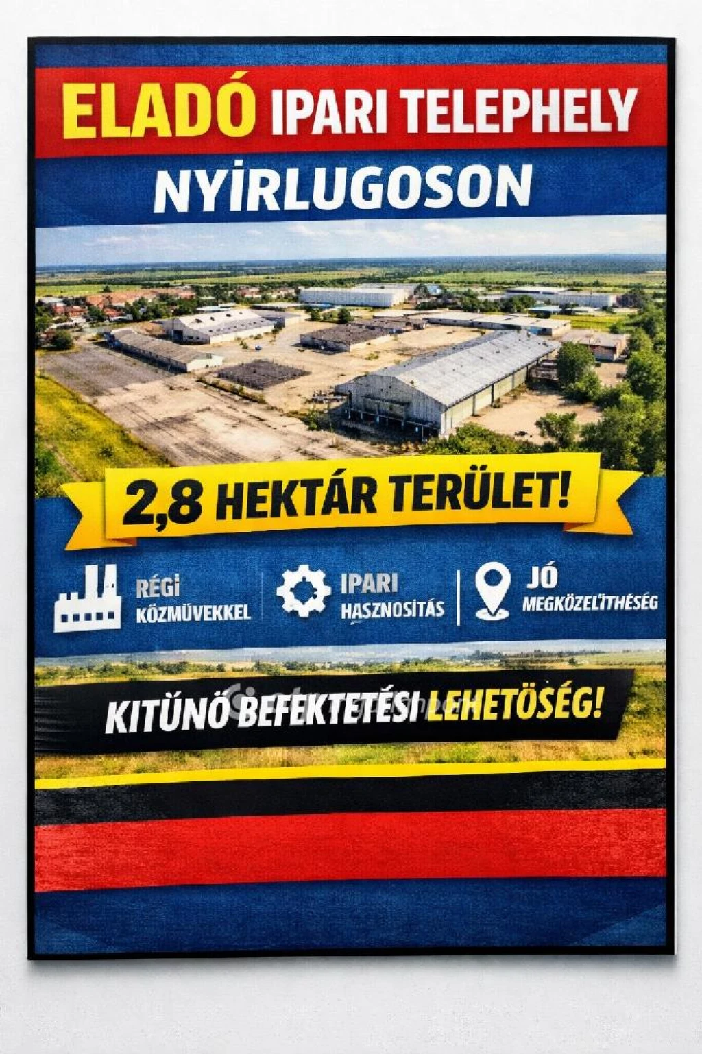 Eladó gyárépület, Nyírlugos, Külterület