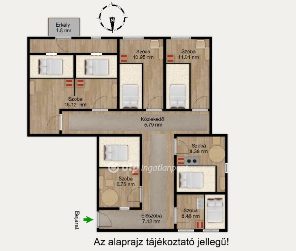 For sale brick flat, Budapest VIII. kerület, Köztársaság tér és környéke