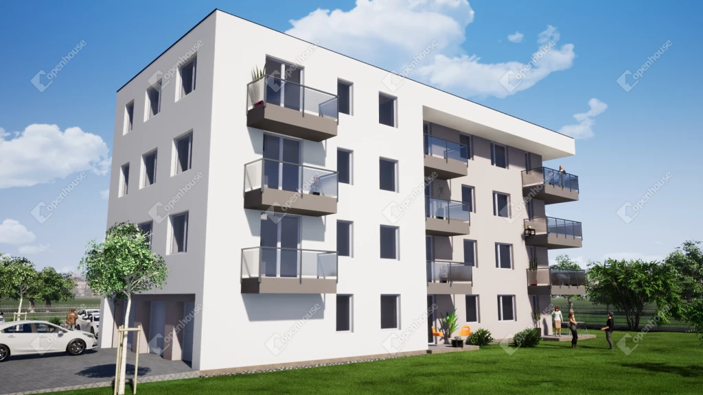 A Huszár lakópark egy új 22 lakásos társasház Komárom egy dinamikusan fejlődő részén .