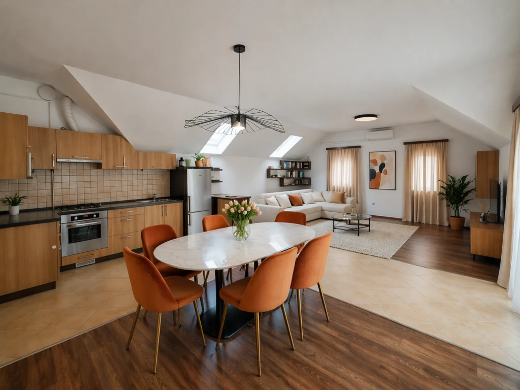 NAPFÉNYES, KÜLÖNLEGES HANGULATÚ LAKÁS GARÁZZSAL ÉS SAJÁT PARKOLÓVAL!