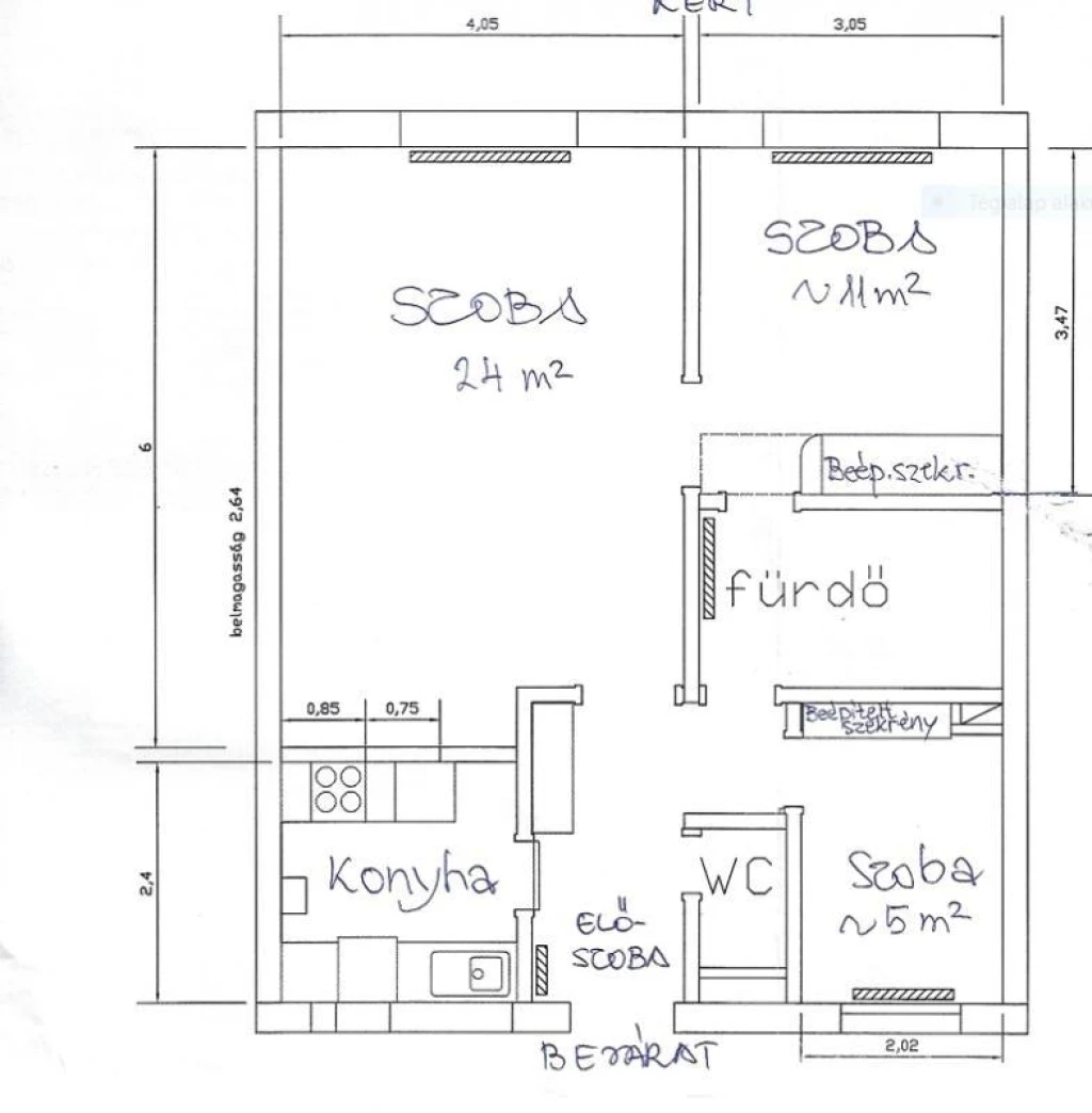 For sale brick flat, Budapest XIII. kerület, Angyalföld