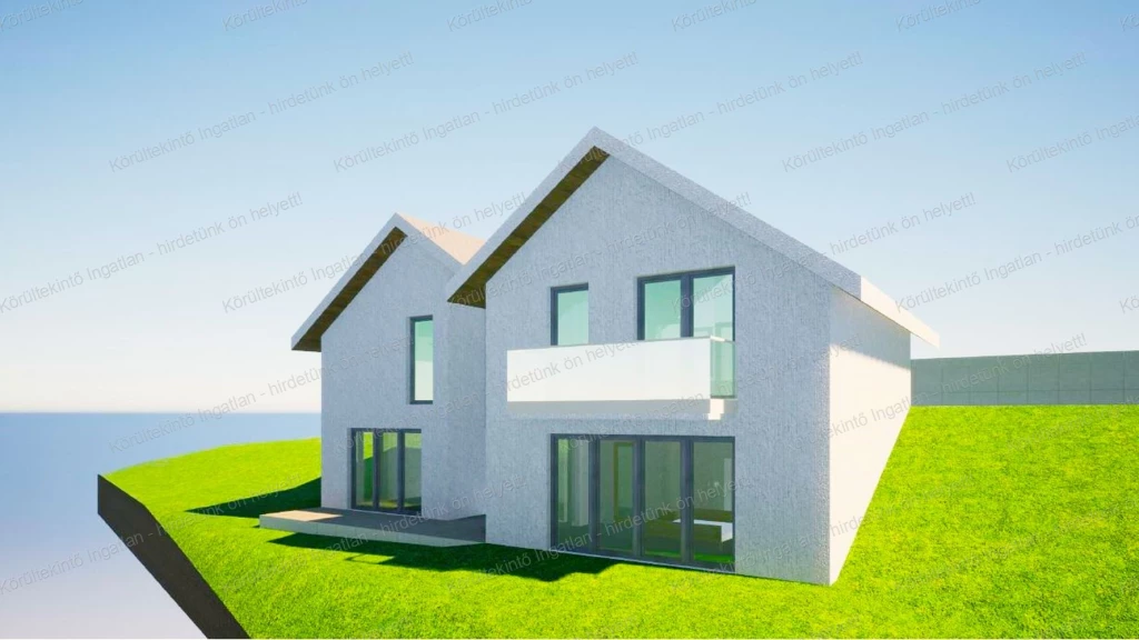 Pomáz Messelia részén gyönyörű örök panorámás telken új építésű családi ház leköthető.