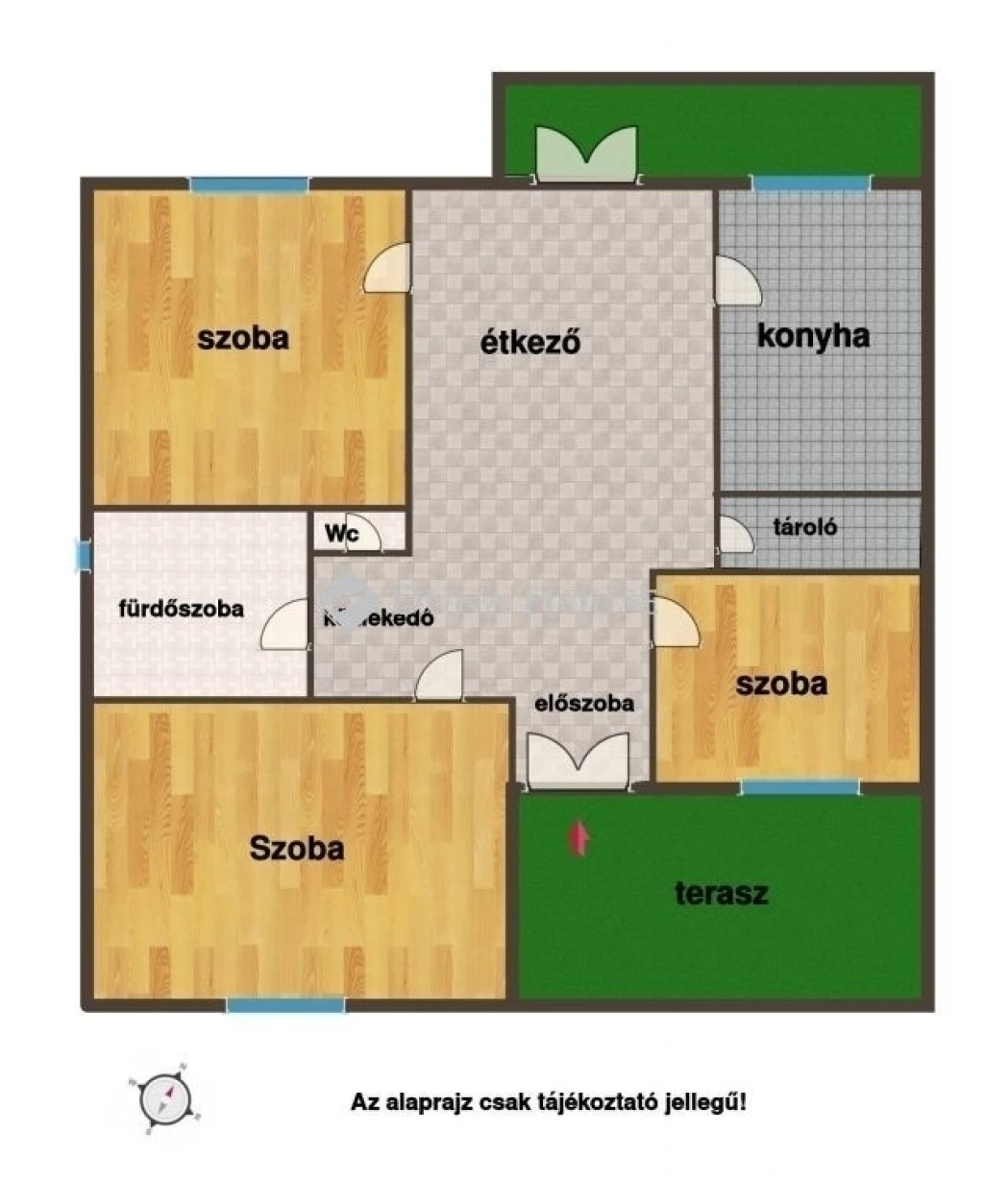 Eladó 3 szobás ház, 992 m2-es  telekkel Erdőkertes