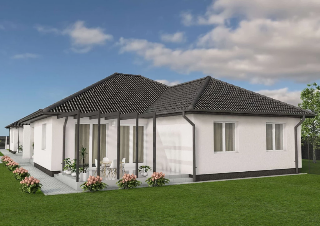 Eladó új építésű ikerház Nyíregyháza – Oros aszfaltos utcájában