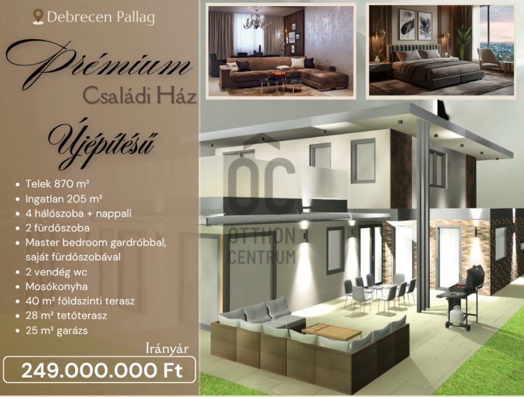 Eladó családi ház, Debrecen, Pallag