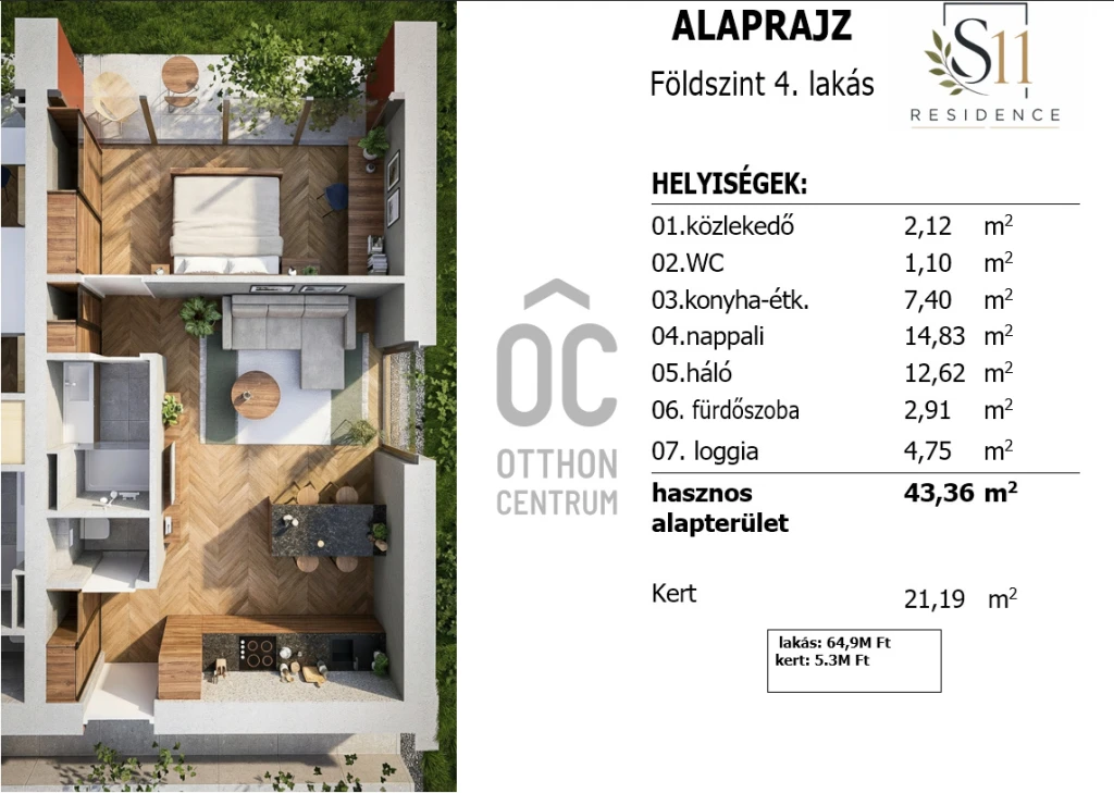 Eladó téglalakás, Debrecen, Csapókert