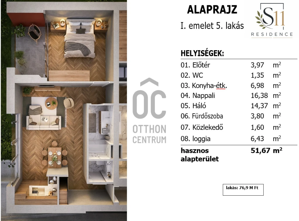 Eladó téglalakás, Debrecen, Csapókert