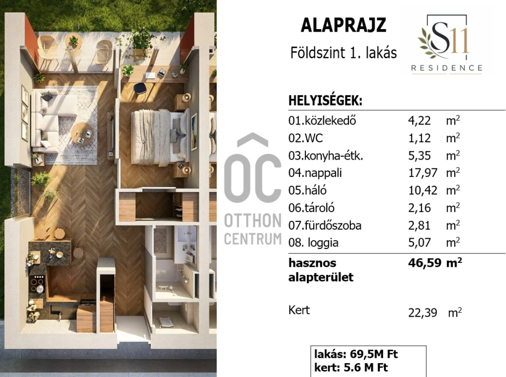 Eladó téglalakás, Debrecen, Csapókert