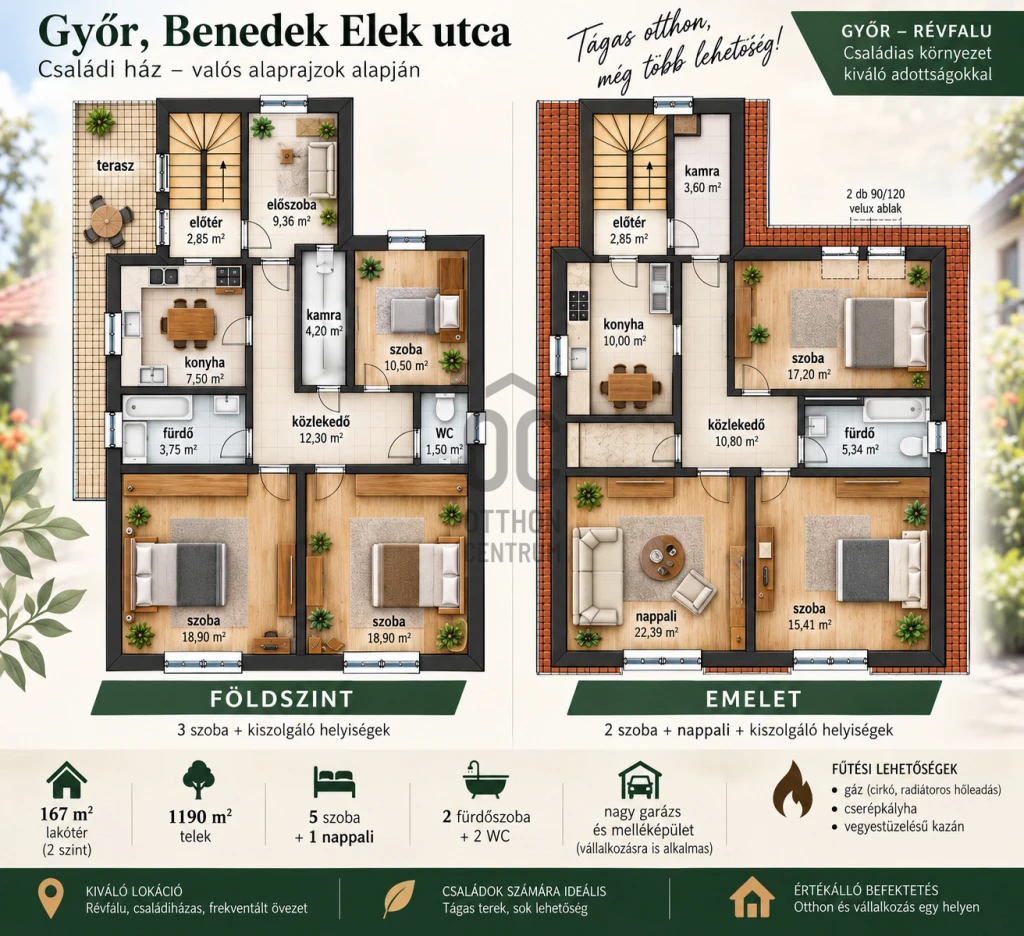 Eladó családi ház, Győr, Kisbácsa