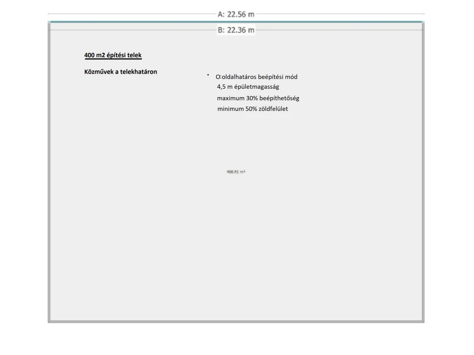 Eladó építési telek, Jánossomorja