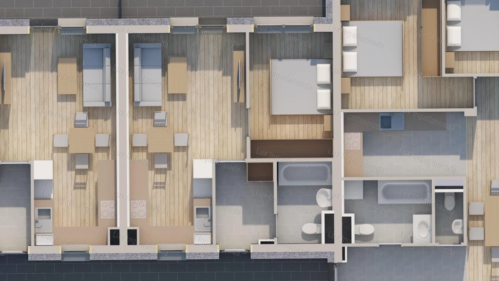 For sale brick flat, Oroszlány