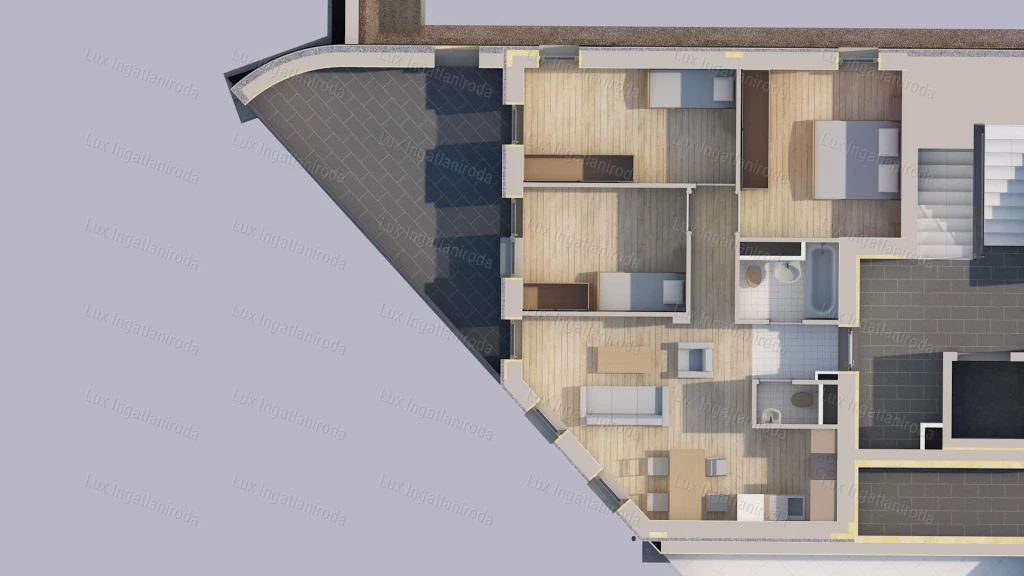 For sale brick flat, Oroszlány