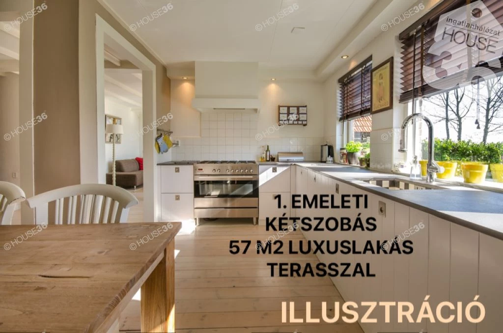 KECSKEMÉT SZÍVÉBEN VADONAÚJ, 1. EMELETI, 2 SZOBÁS LUXUSLAKÁS ELADÓ