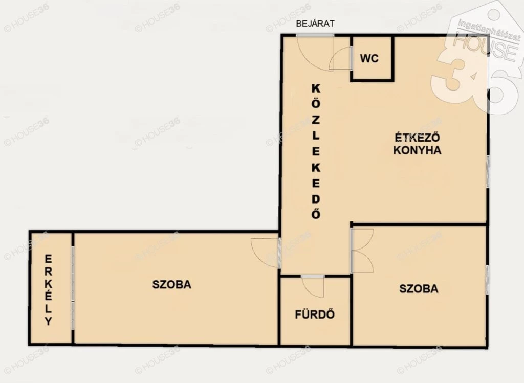 Csatári városrészben, földszinti, részben felújított, erkélyes lakás eladó!
