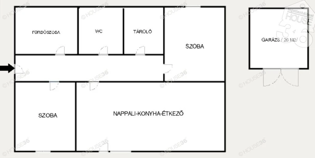 Eladó földszinti, kiváló elrendezésű lakás!