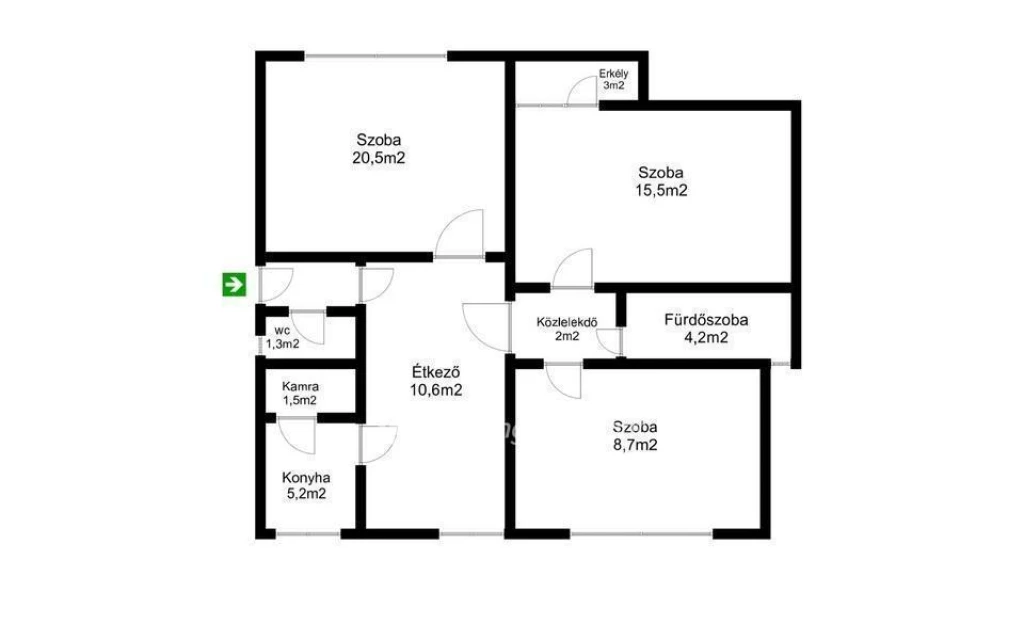 Eladó Lakás, Hajdúnánáson belvárosban!