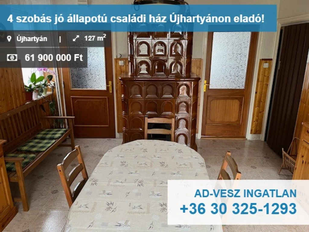 For sale house, Újhartyán