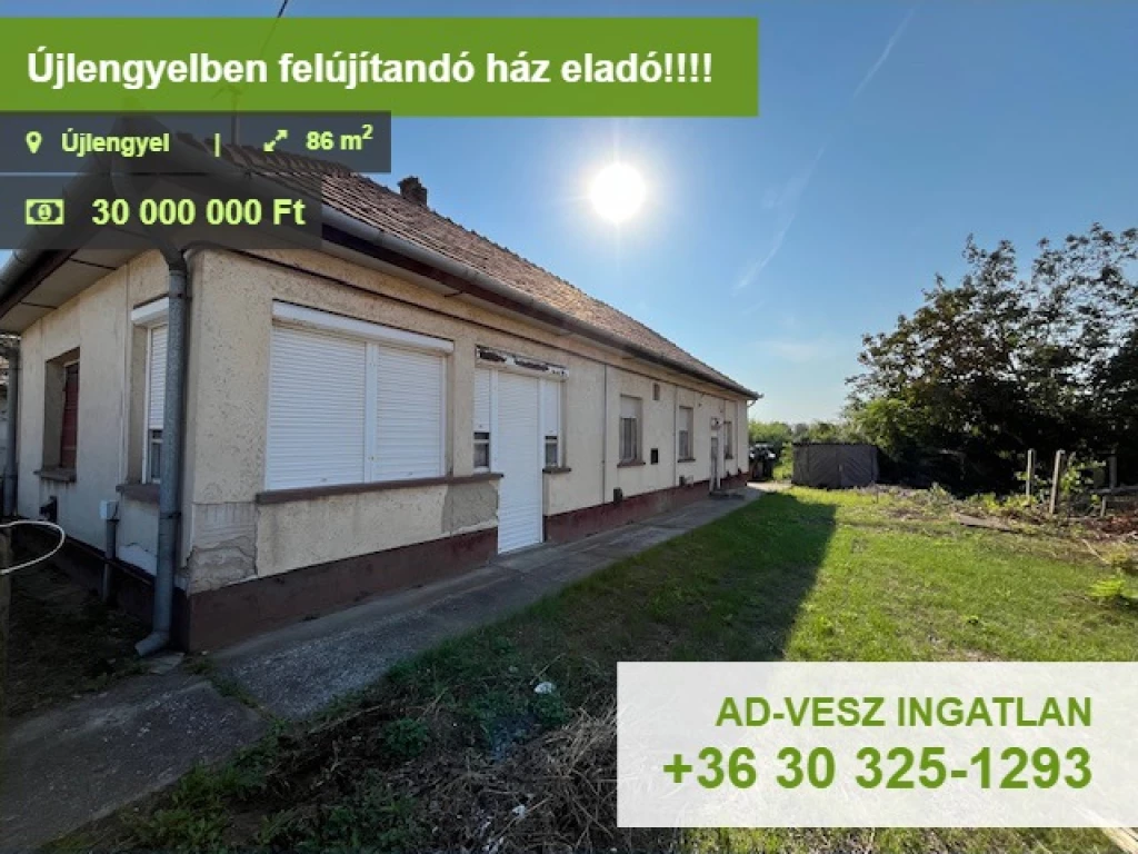 For sale house, Újlengyel