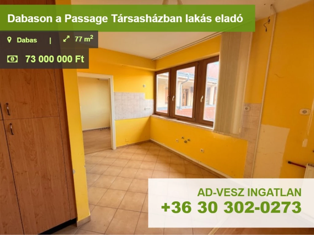 For sale brick flat, Dabas