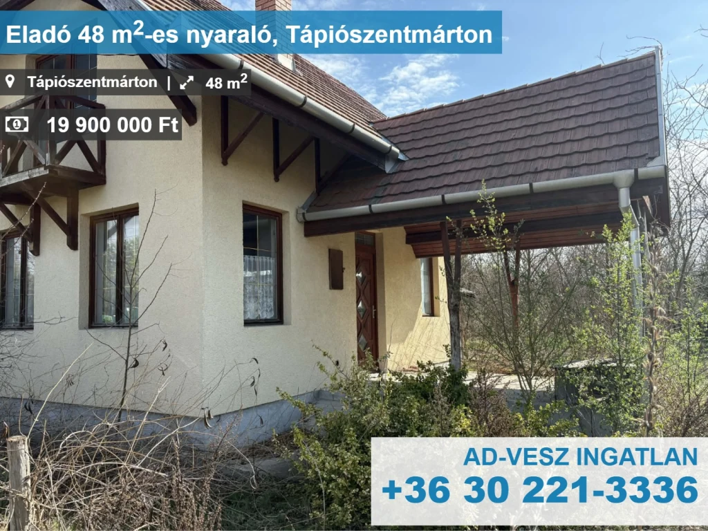 Kis, hangulatos ház eladó gyógyfürdőnél.