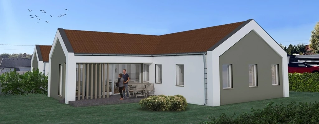 Eladó 120 m2 új építésű ikerház, Rád