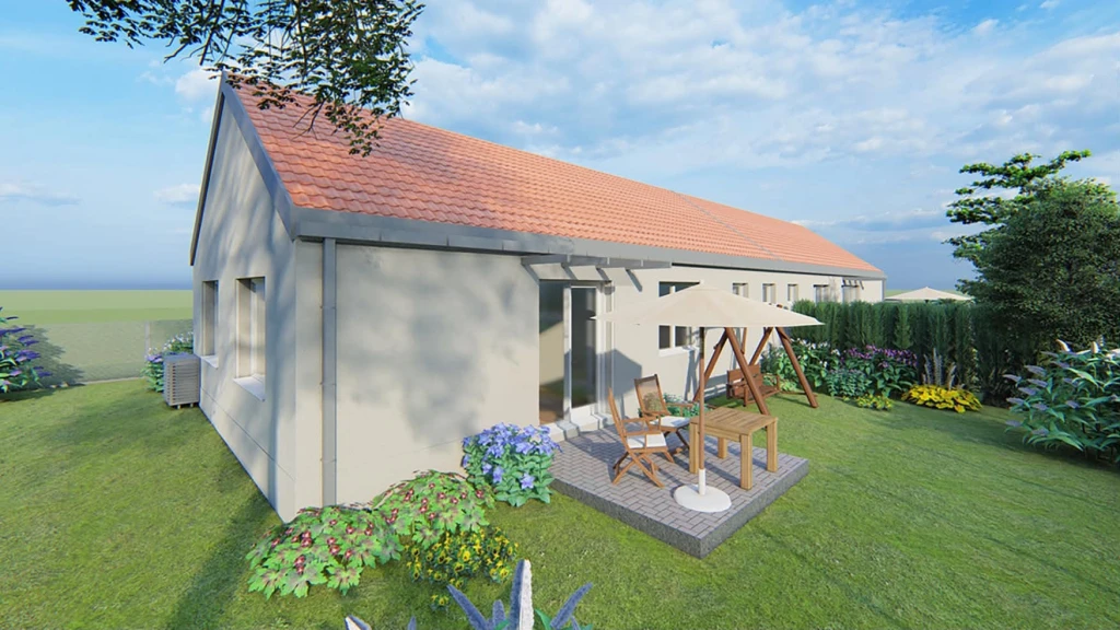Eladó 81 m2 ikerház, Csörög