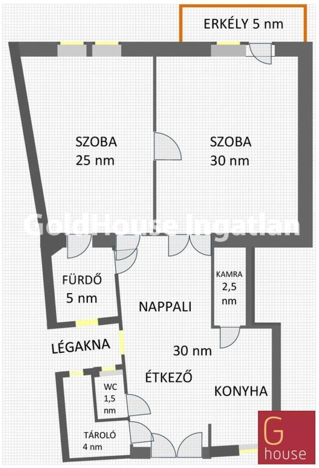 98 négyzetméteres, 3 szobás, kiadó lakás