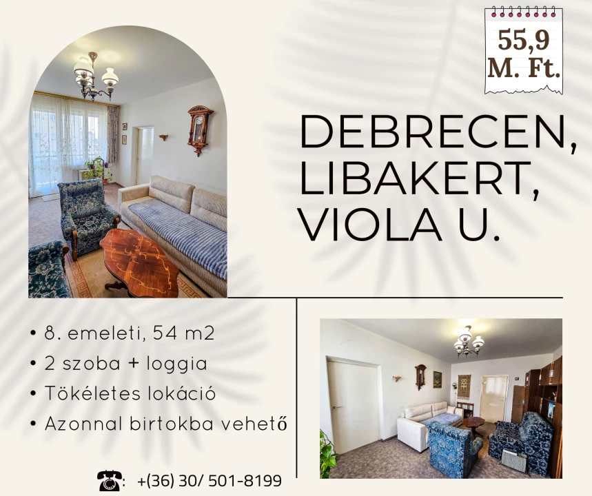 Eladó társasházi lakás, Debrecen