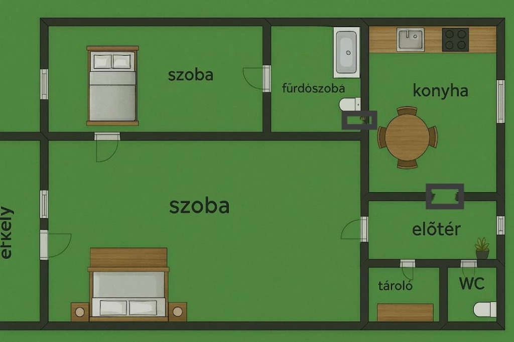 For sale brick flat, Budapest XIII. kerület, Angyalföld