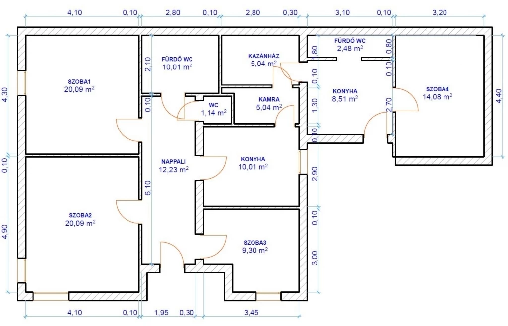 KIADÓ 118 M2-ES 4 SZOBÁS FELÚJÍTOTT 1 SZINTES KERTES HÁZ IVÁNCSA KÖZPONTJÁBAN!