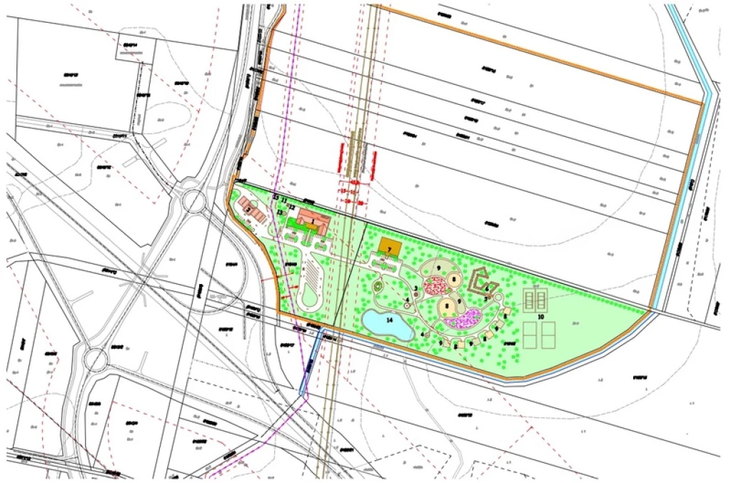 Eladó fejlesztési terület M4-47 sz. főút csomópontnál.