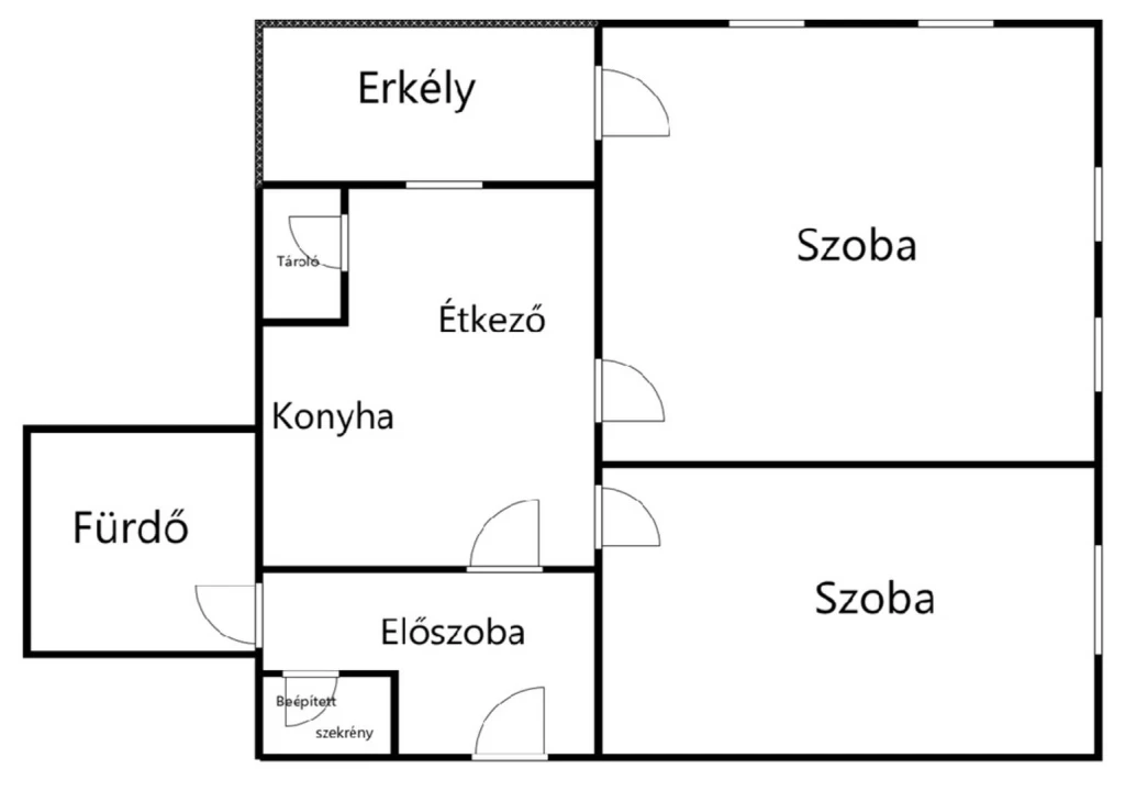 Eladó Társasházi lakás, Keszthely, Schwarz-lakótelep, Schwarz Dávid utca, 56nm, 44900000 Ft
