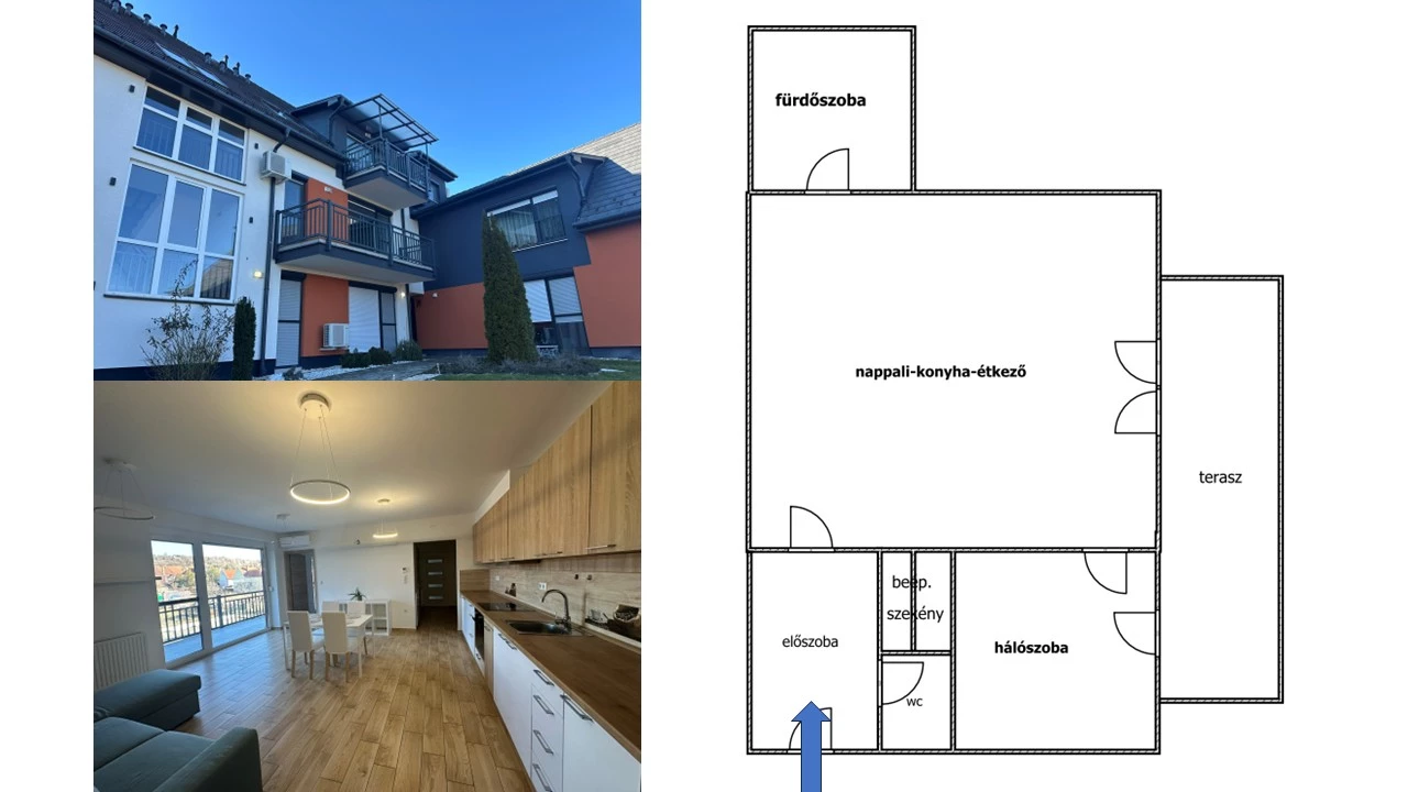 For rent brick flat, Eger