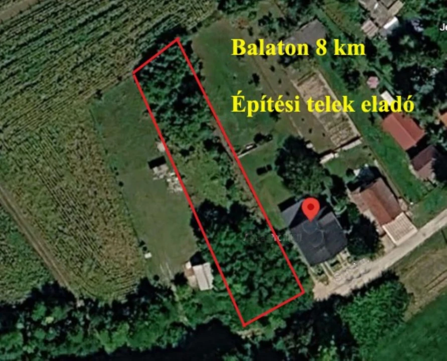 Eladó építési telek, Csajág