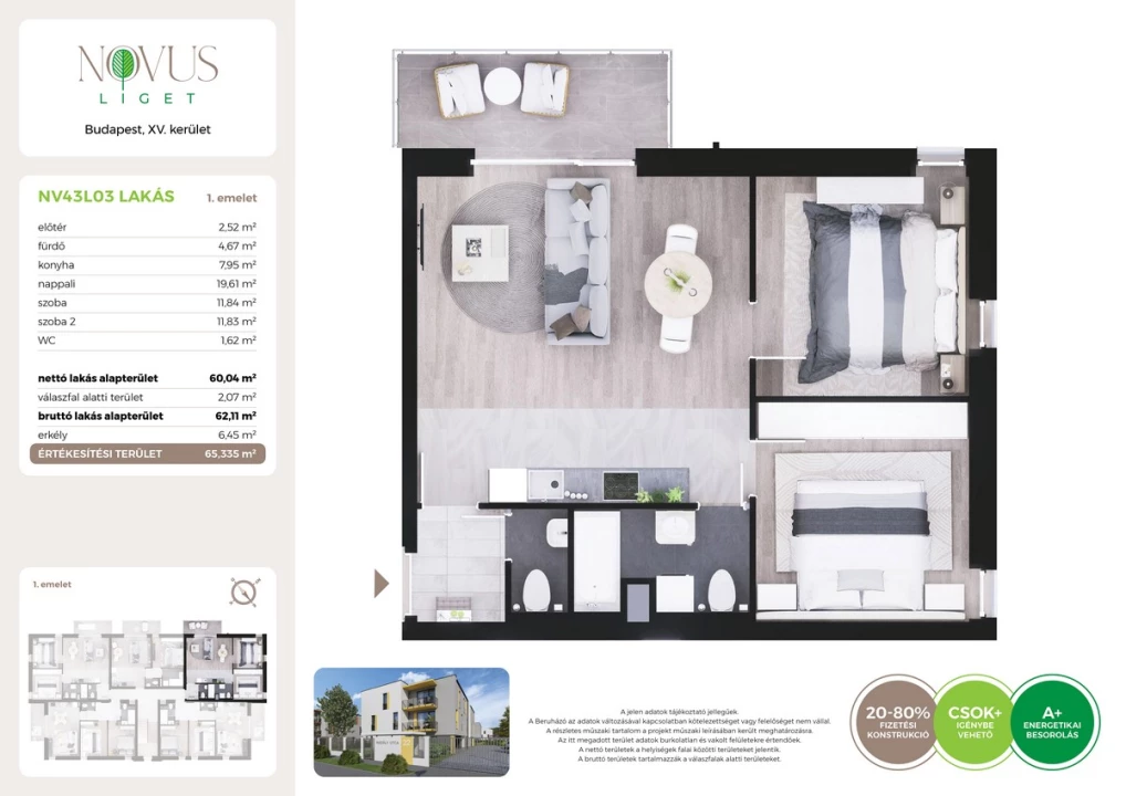 For sale brick flat, Budapest XV. kerület, Kékszilva utca 1.