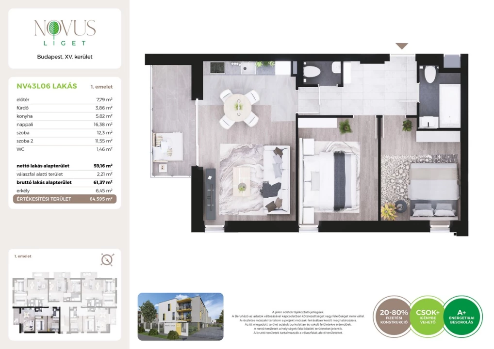 For sale brick flat, Budapest XV. kerület, Kékszilva utca 1.