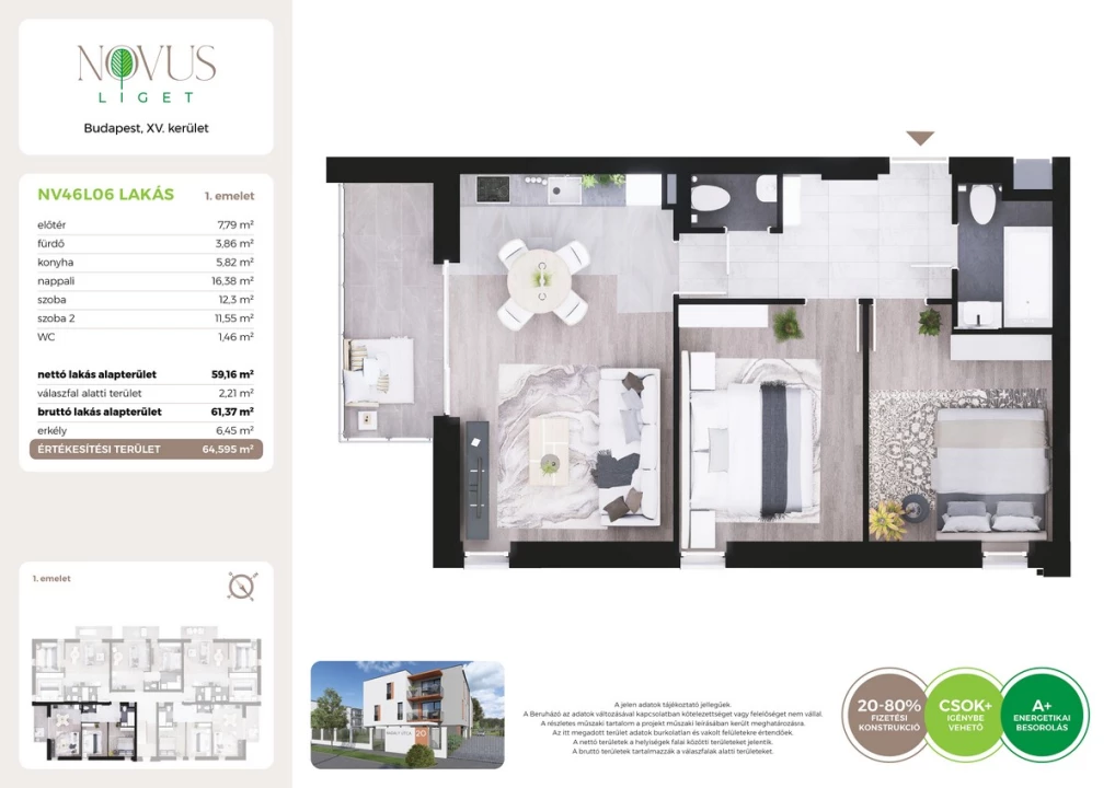 For sale brick flat, Budapest XV. kerület, Kékszilva utca 1.