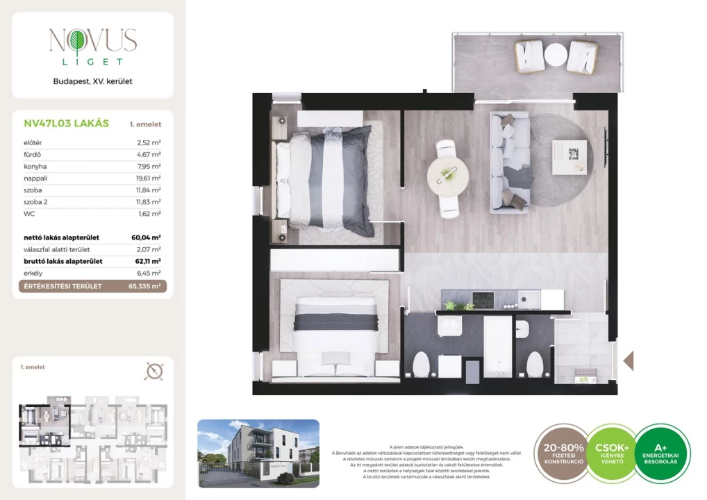 For sale brick flat, Budapest XV. kerület, Kékszilva utca 1.