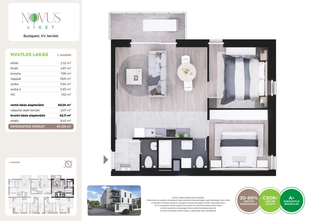 For sale brick flat, Budapest XV. kerület, Kékszilva utca 1.