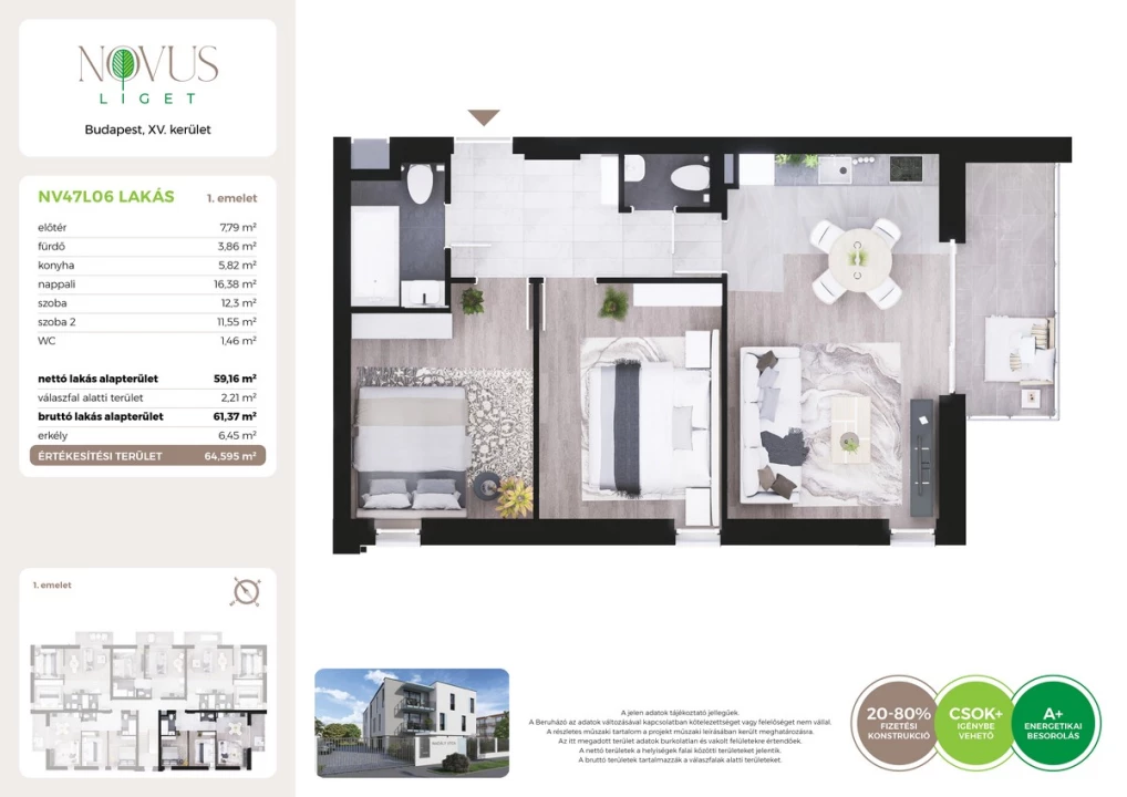 For sale brick flat, Budapest XV. kerület, Kékszilva utca 1.